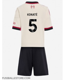 Günstige Liverpool Ibrahima Konate #5 Auswärts Trikotsatzt Kinder 2025-26 Kurzarm (+ Kurze Hosen)